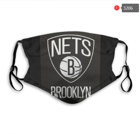 NBA Brooklyn Nets #3 Dust mask with filter-0